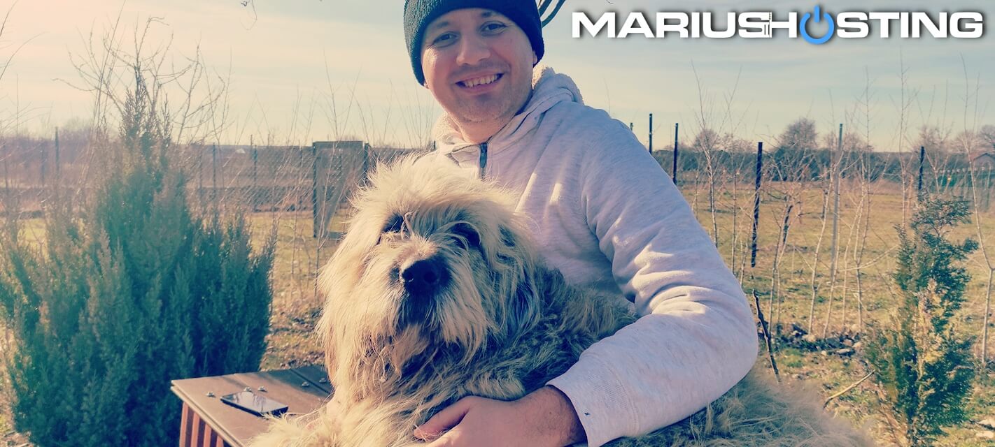 Marius and one of his dog