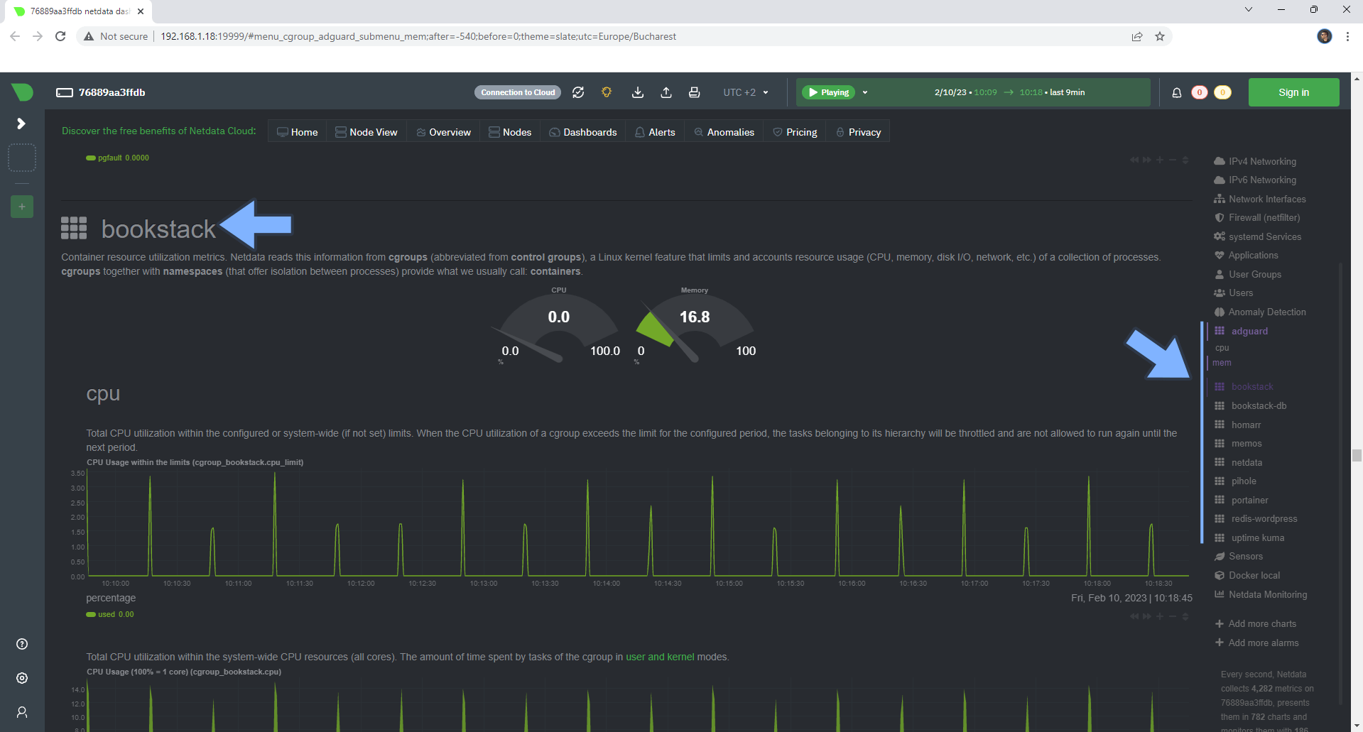 Netdata Synology NAS Set up 6 2023