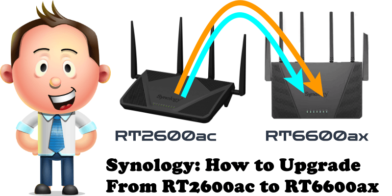 Synology How to Upgrade From RT2600ac to RT6600ax