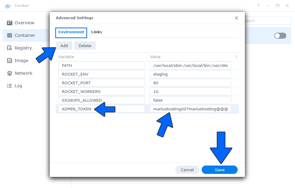 Synology Invite New Users in Bitwarden 3 new