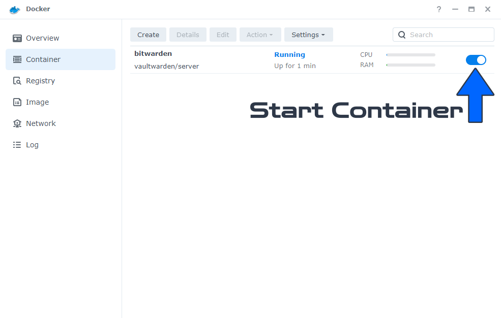 Synology Invite New Users in Bitwarden 5 new