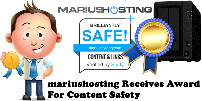 mariushosting Receives Award For Content Safety