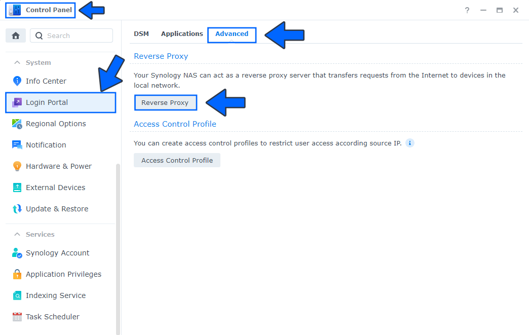 1 Synology Docker WebSocket Container Reverse Proxy