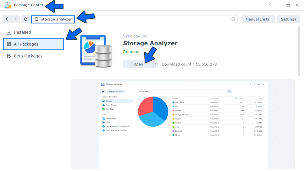 Synology How to Set Up Storage Analyzer Marius Hosting