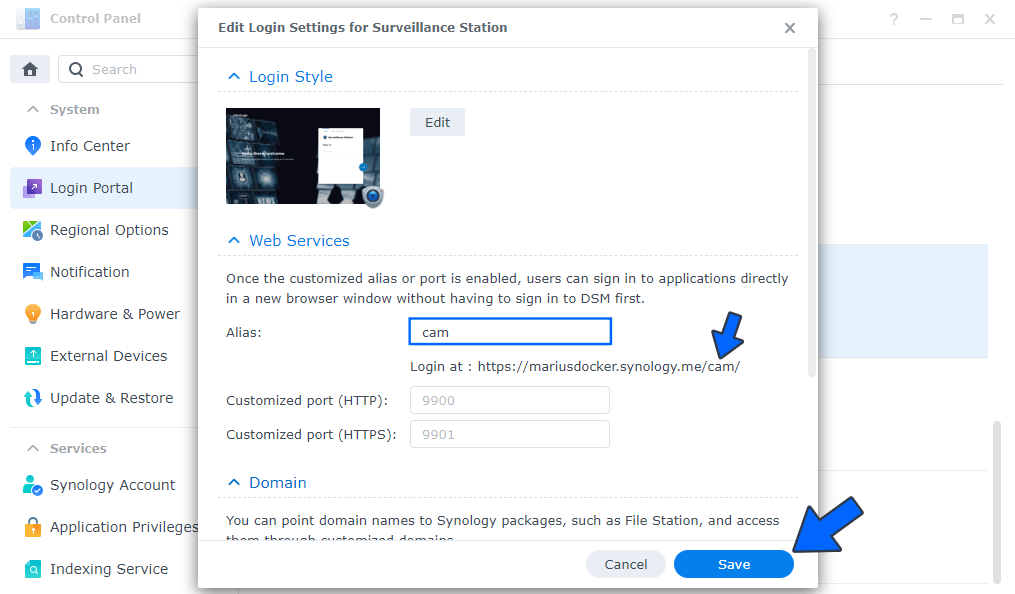 Synology How to Use Login Portal 2