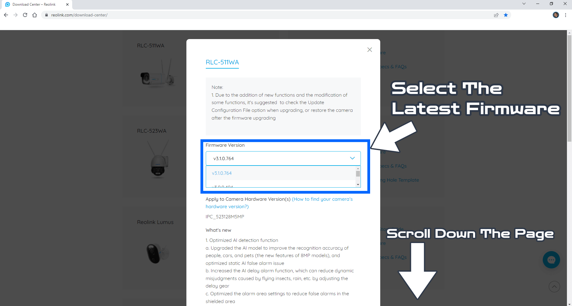 Synology Reolink Firmware update 3