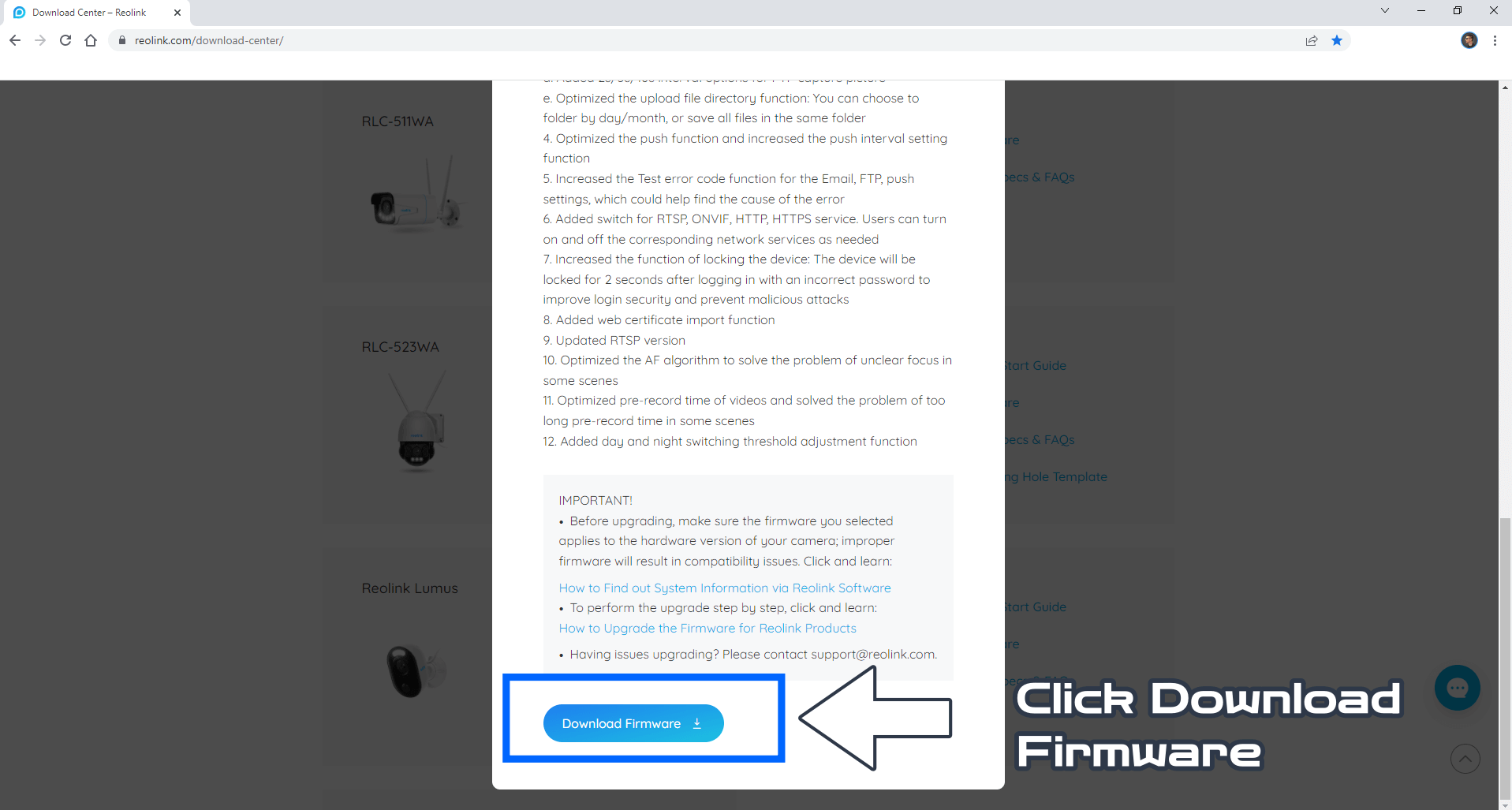 Synology Reolink Firmware update 4