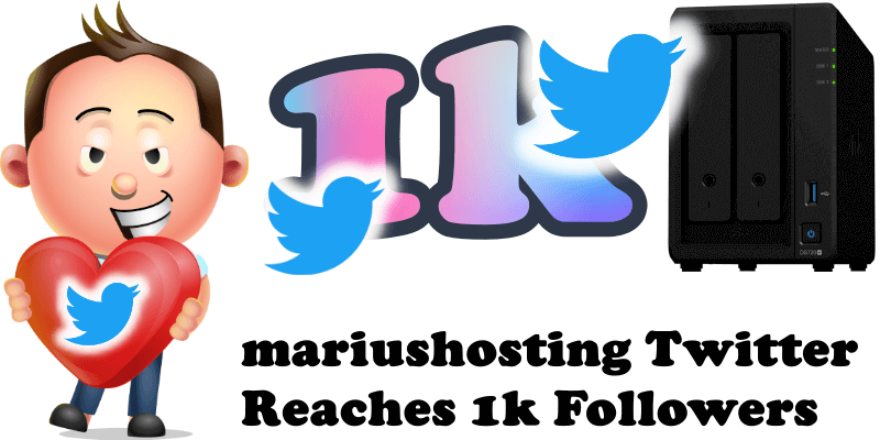 mariushosting Twitter Reaches 1k Followers