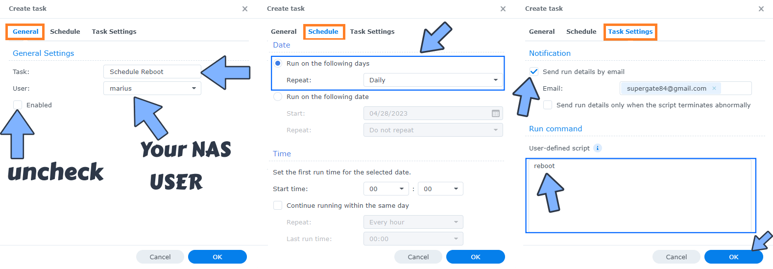 2 Synology Schedule NAS Auto Restart new 2023