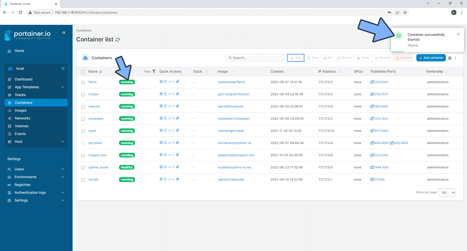 6 Synology Update Docker Container Using Portainer