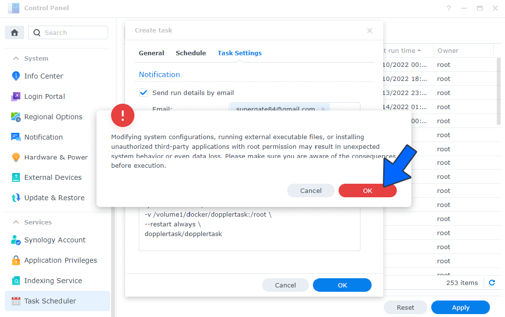 DopplerTask Synology NAS Set up 4