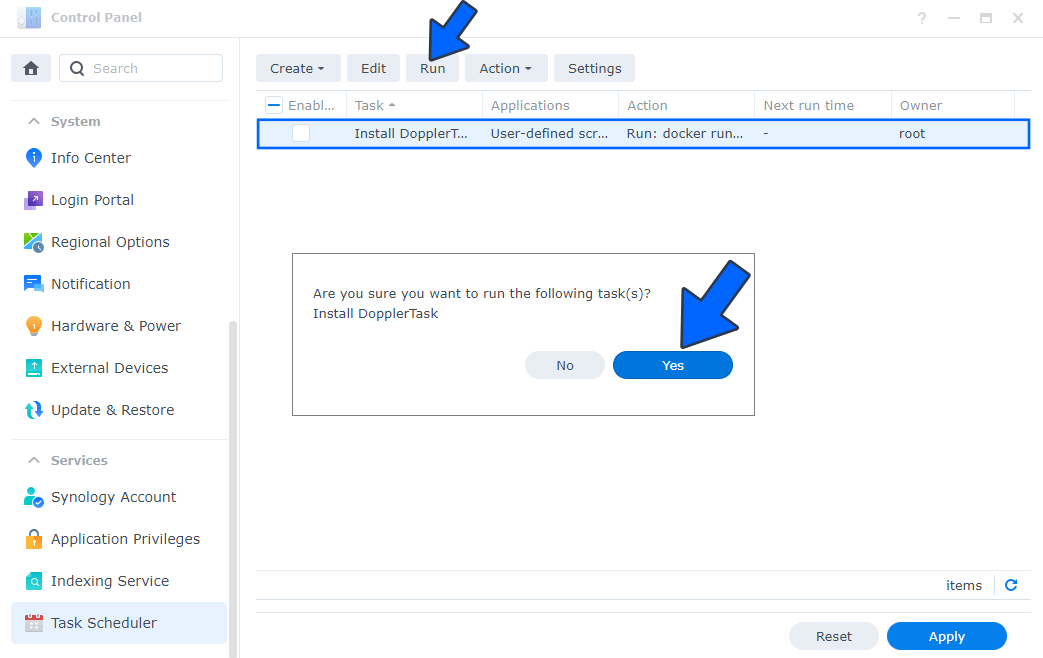 DopplerTask Synology NAS Set up 5