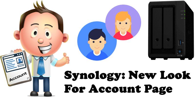Synology New Look For Account Page