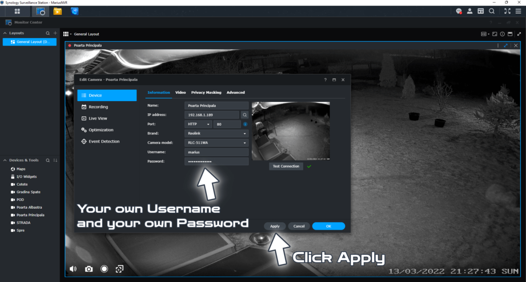 Synology How to Change Reolink Camera Password Marius Hosting