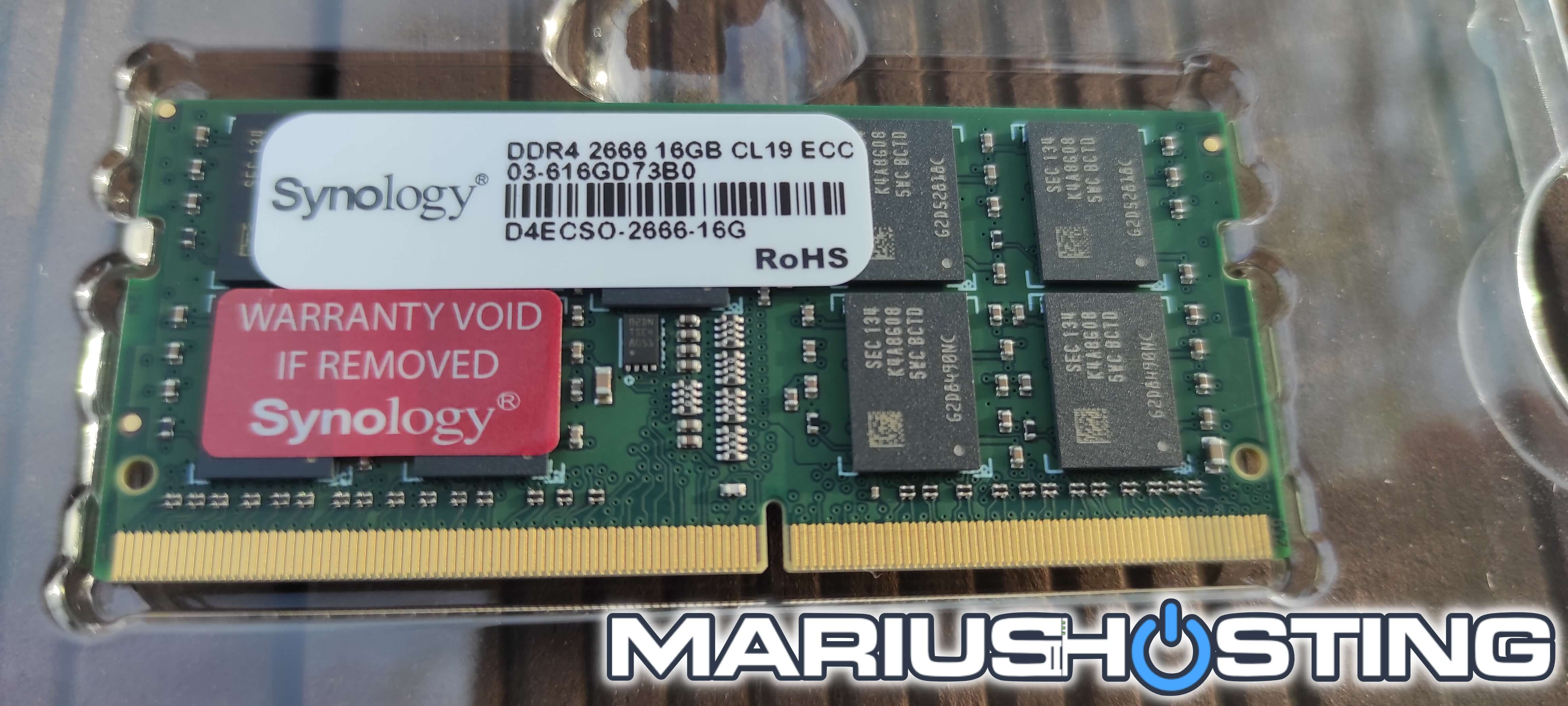 2 Synology RAM D4ECSO 16GB 2666