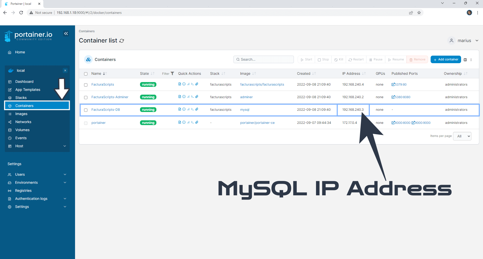 5 FacturaScripts Synology NAS Set up