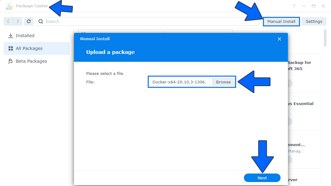 Synology Fix Docker on DSM 7.1 new package