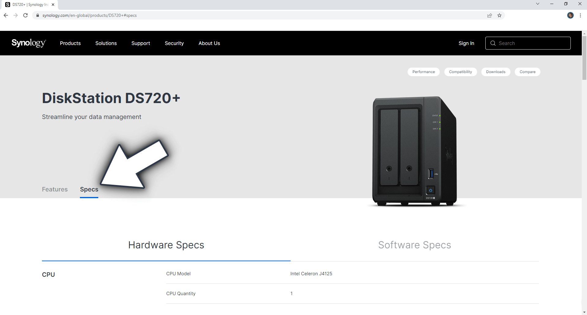 Synology NAS Power Consumption 1