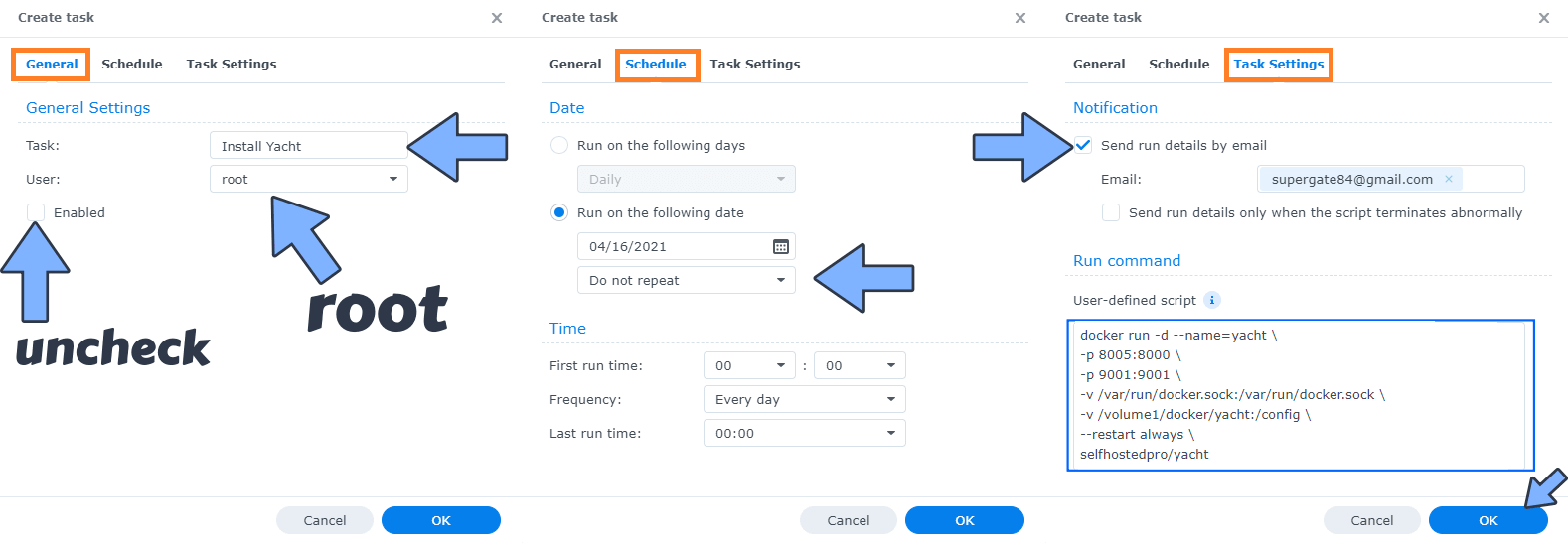 Yacht Synology NAS Set up 2 new 2023