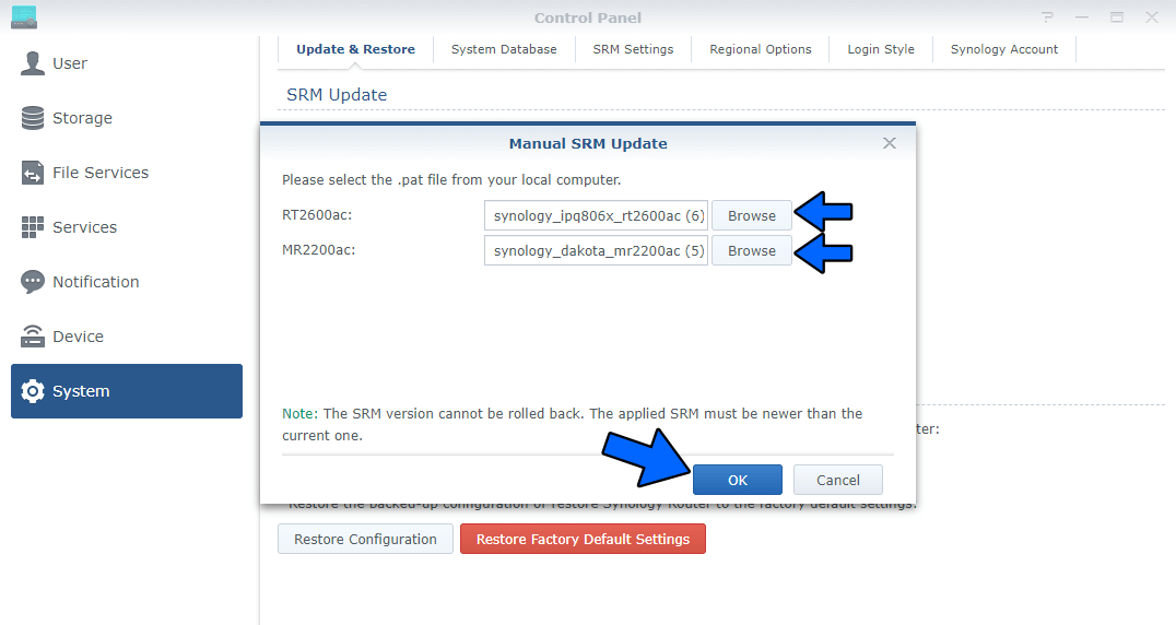 2 Synology SRM 1.2.5-8227 Update 5