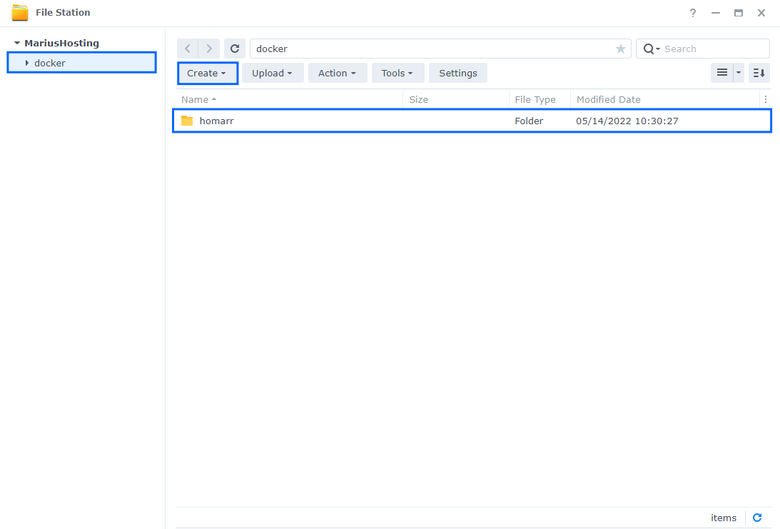 Homarr Synology NAS Set up 1