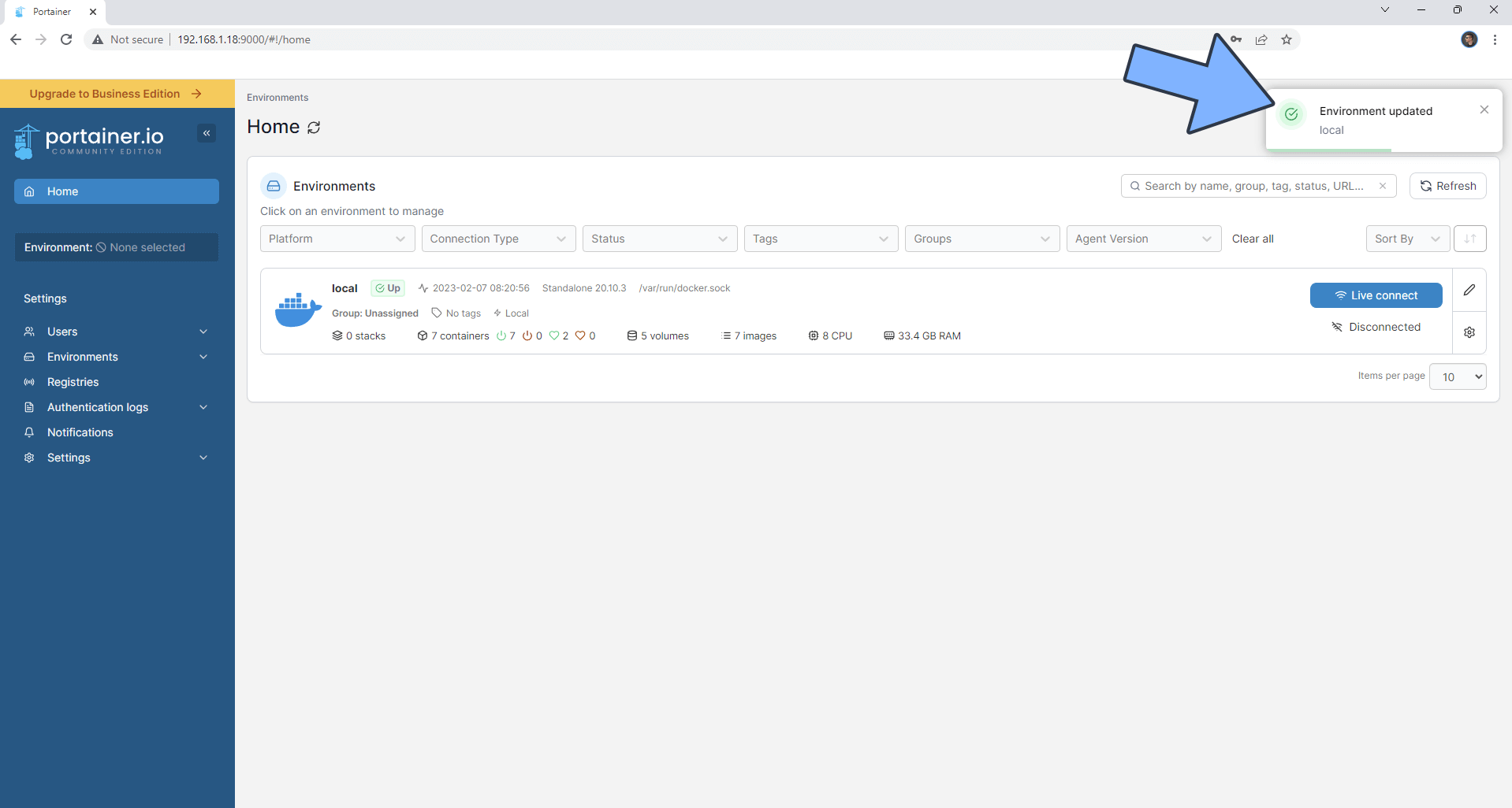 Portainer Install Synology NAS Set up 5 2023