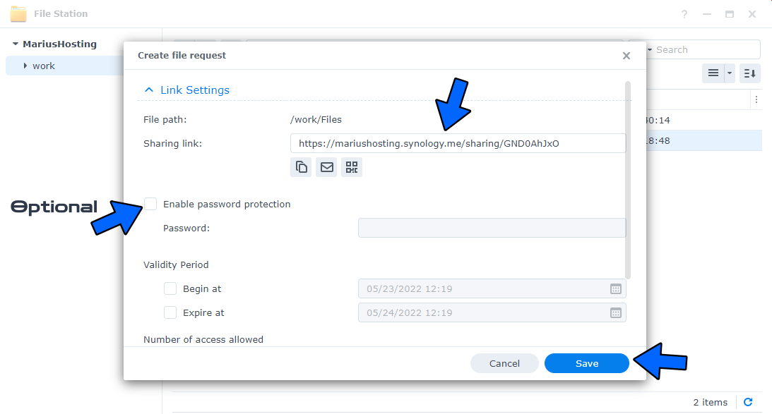 Synology File Request 3