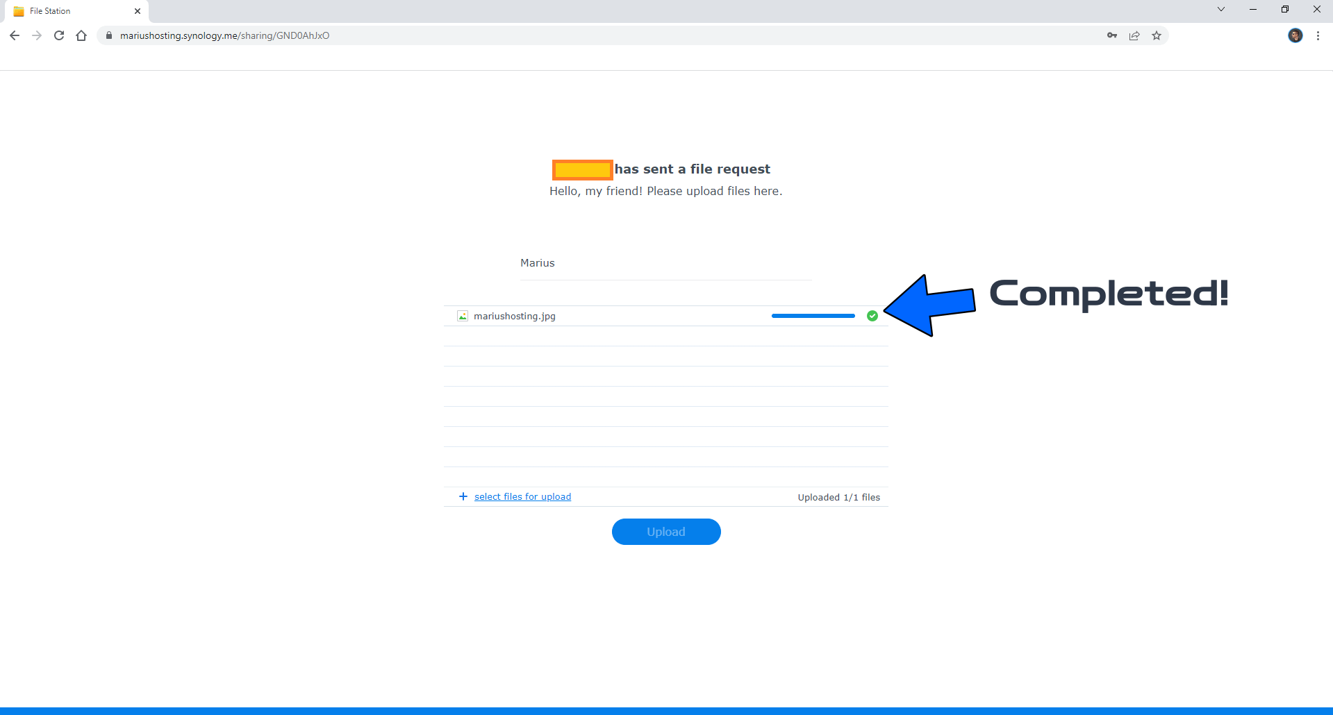 Synology File Request 5
