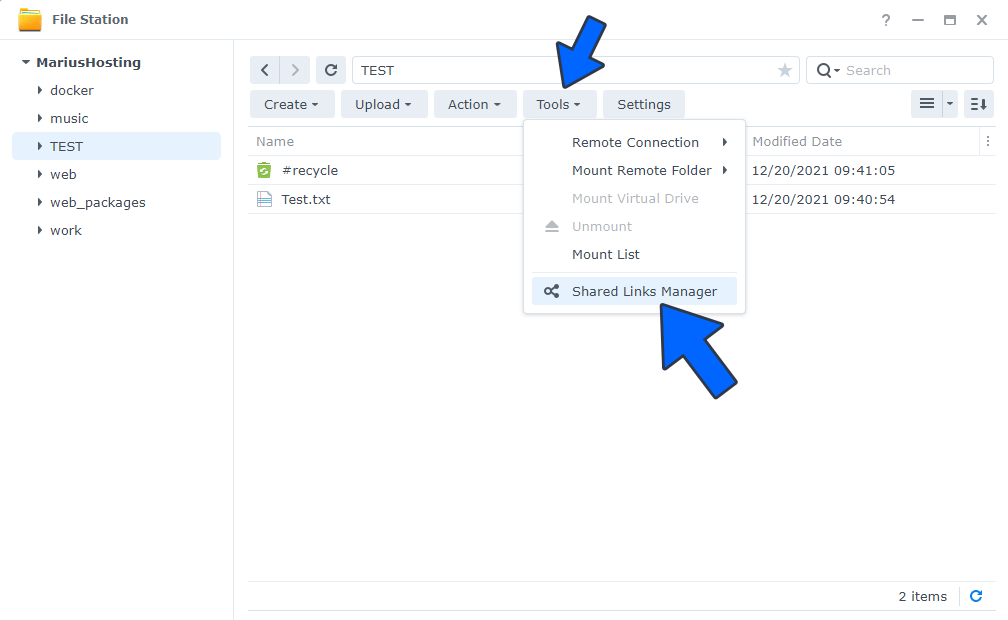 Synology File Request 9