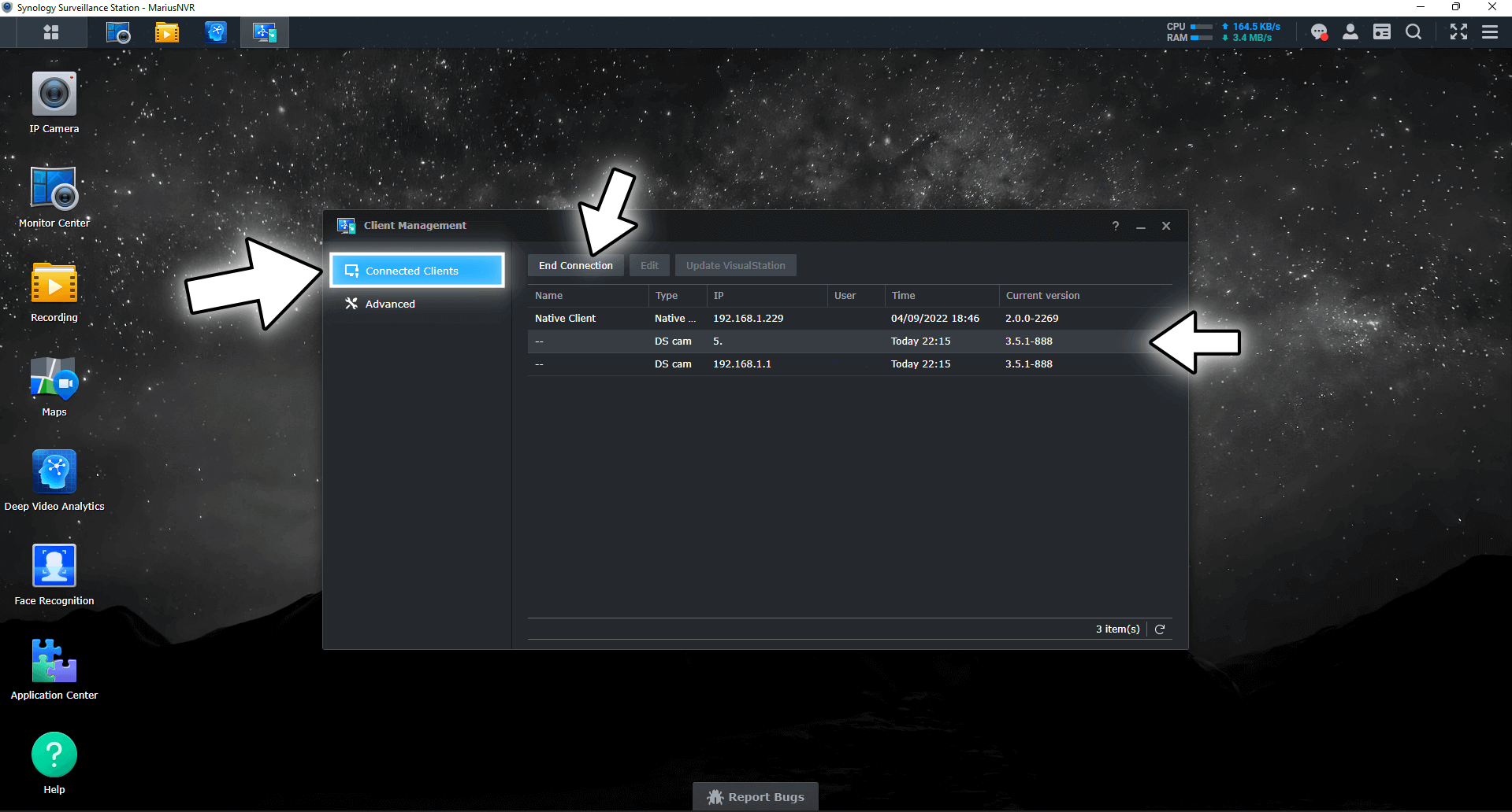 Synology Surveillance Station Client Management STEP 2