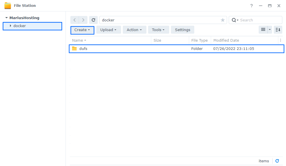 Dufs Synology NAS Set up 1