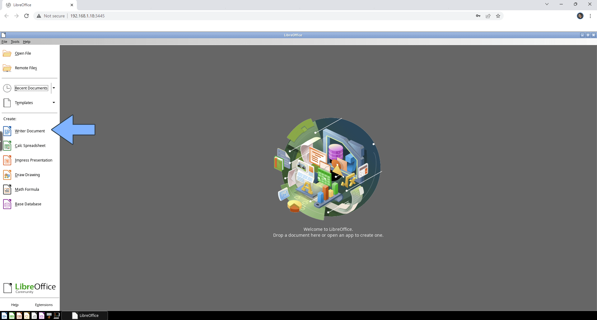 LibreOffice Synology NAS Set up 6 new 2023