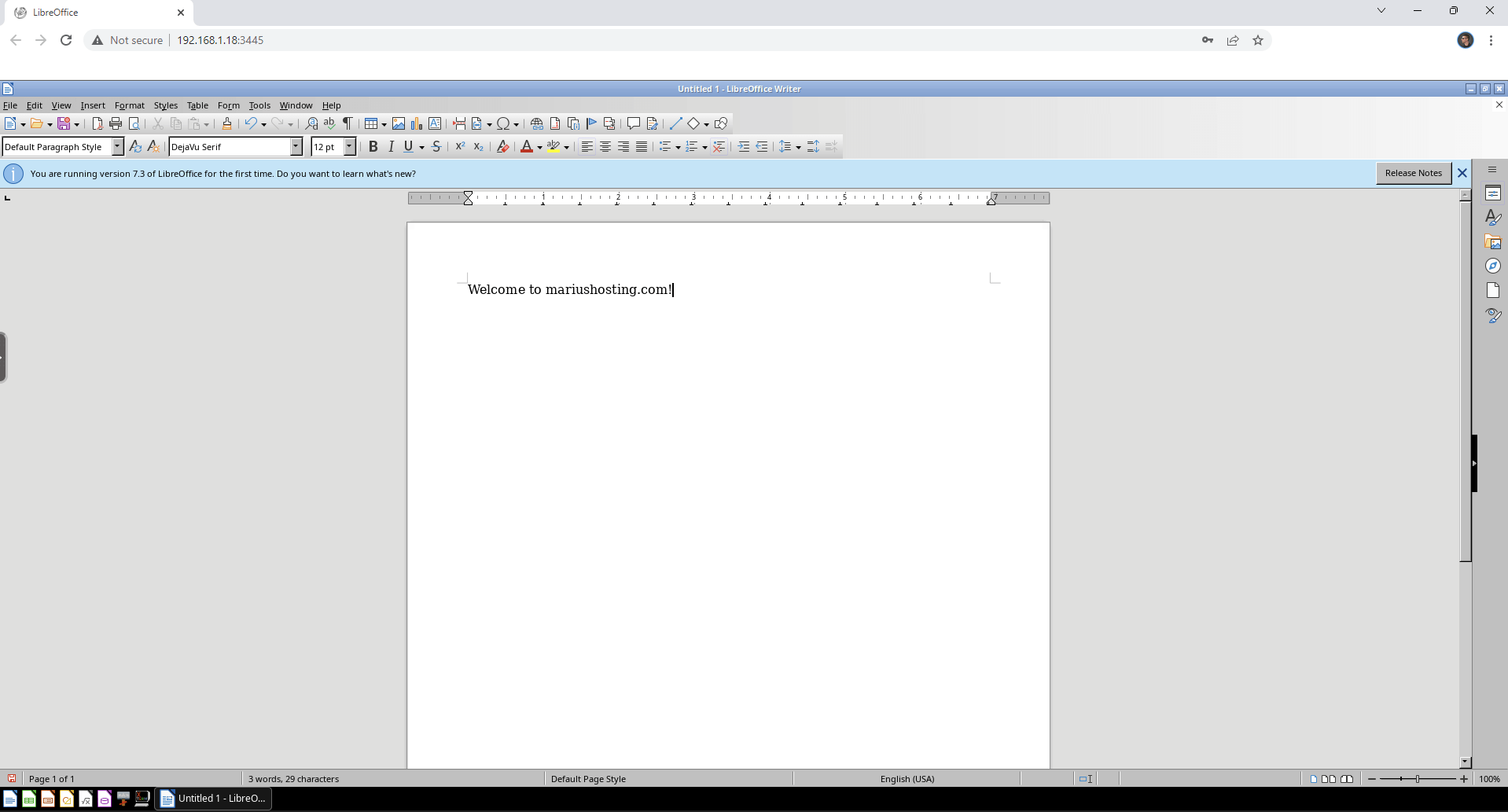 LibreOffice Synology NAS Set up 7 new 2023