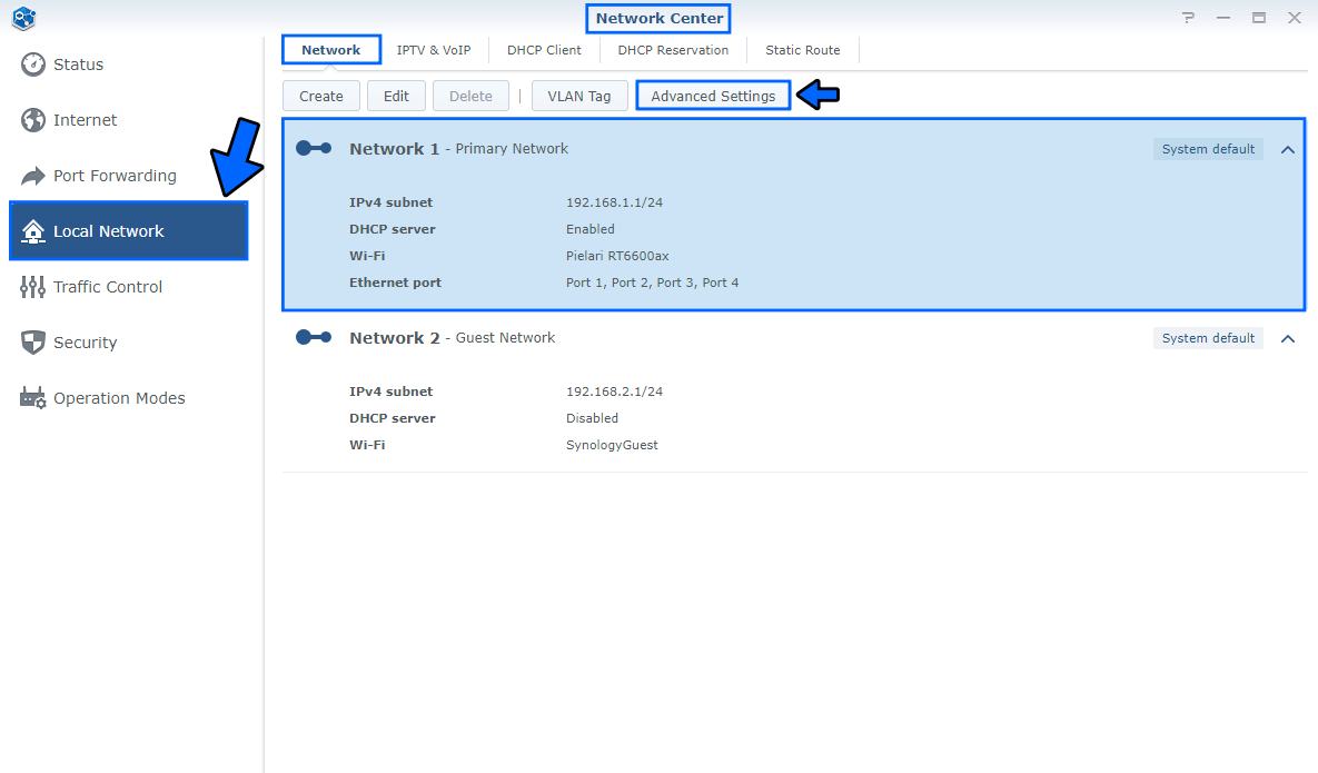 Synology Quad9 RT6600ax DoH 1