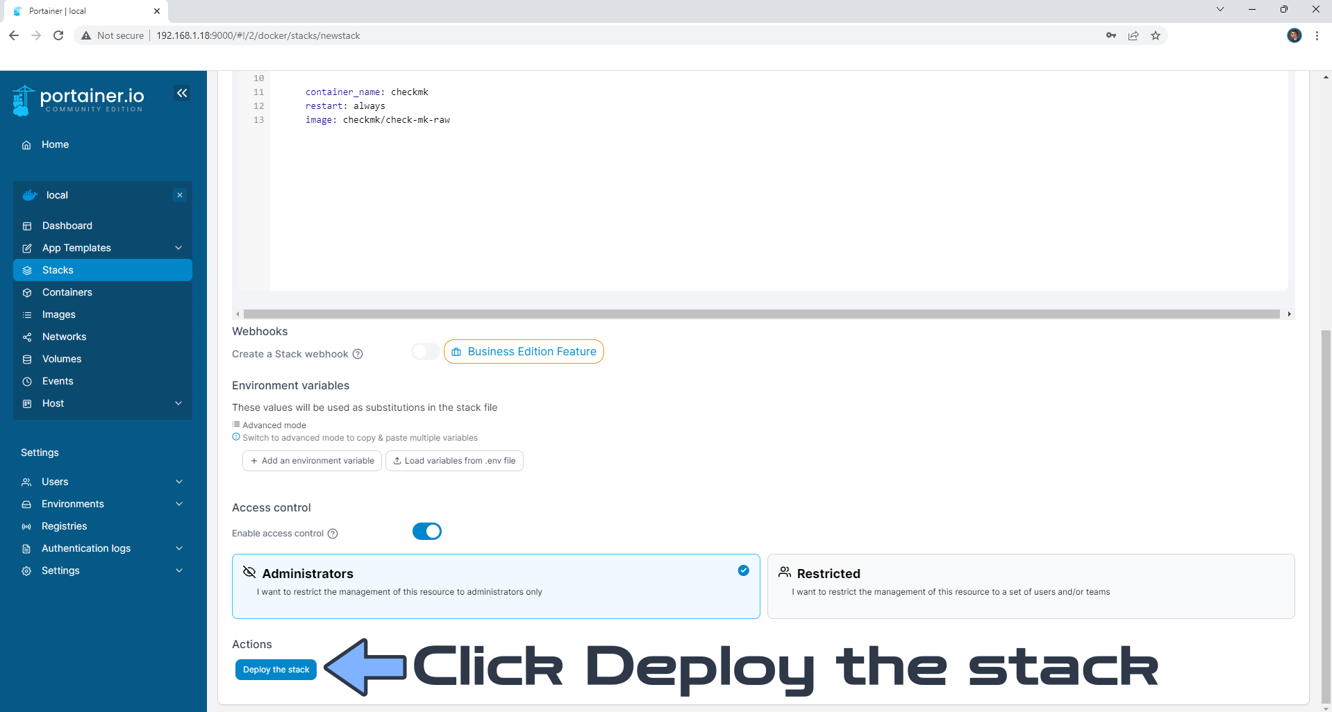 2 Checkmk Synology NAS Set up