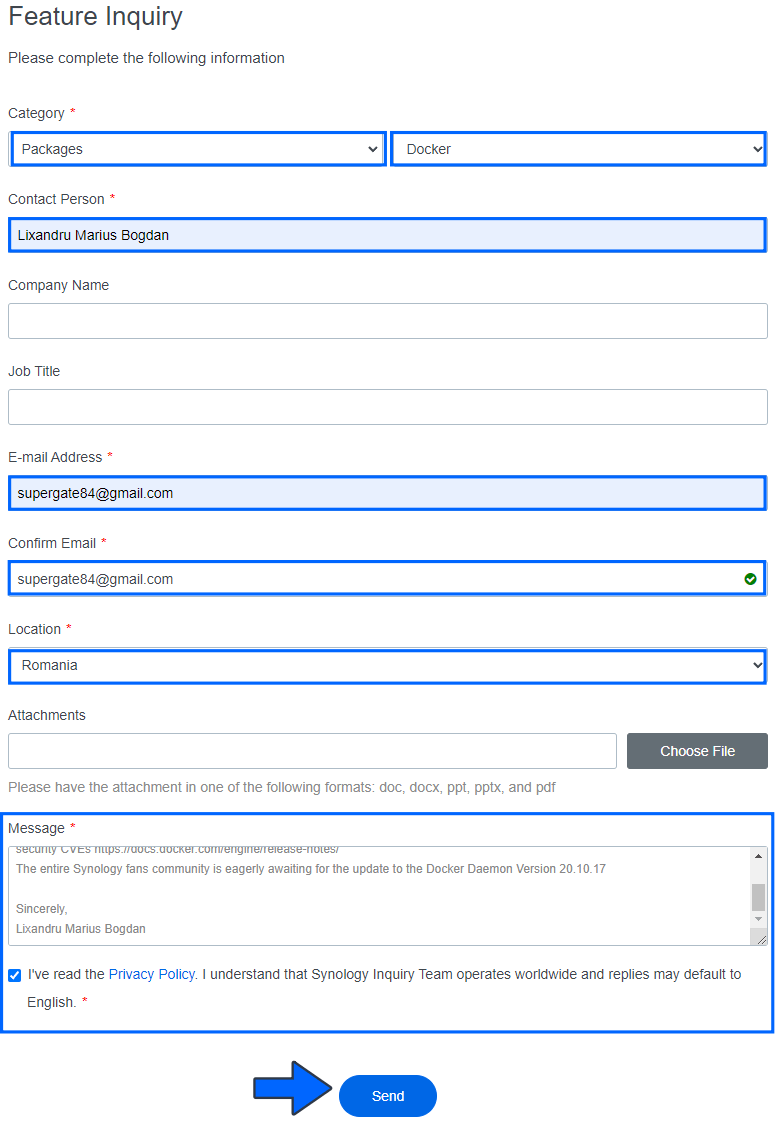 Synology Docker DSM 7.1 Feature Inquiry 1