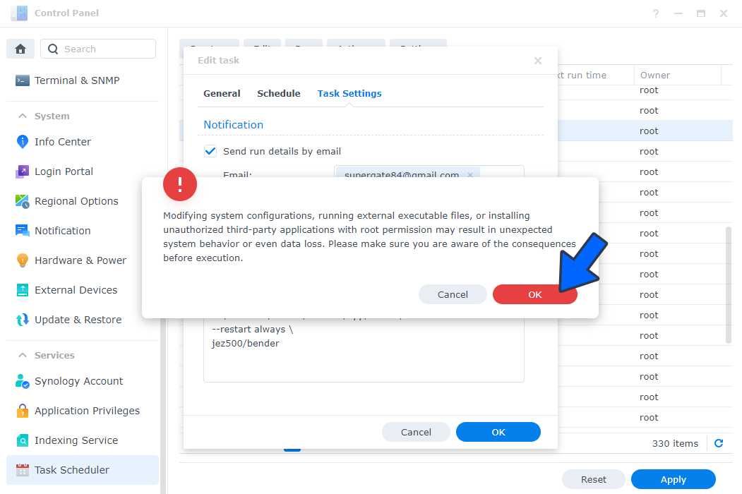 Bender Synology NAS Set up 4