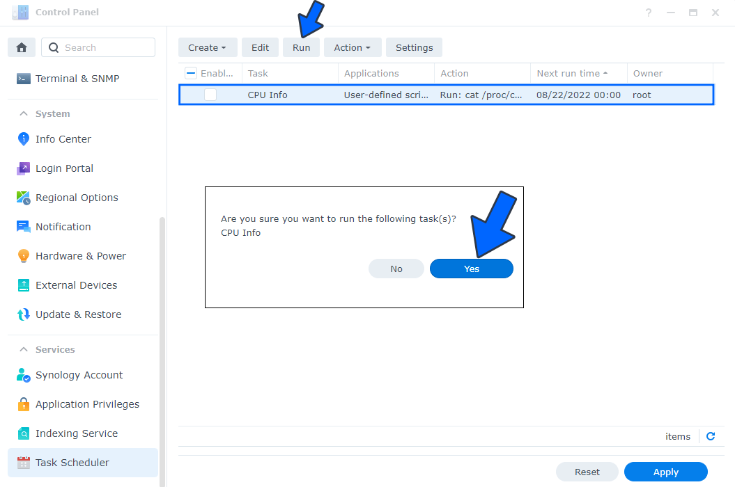 CPU Info on Your Synology NAS 5