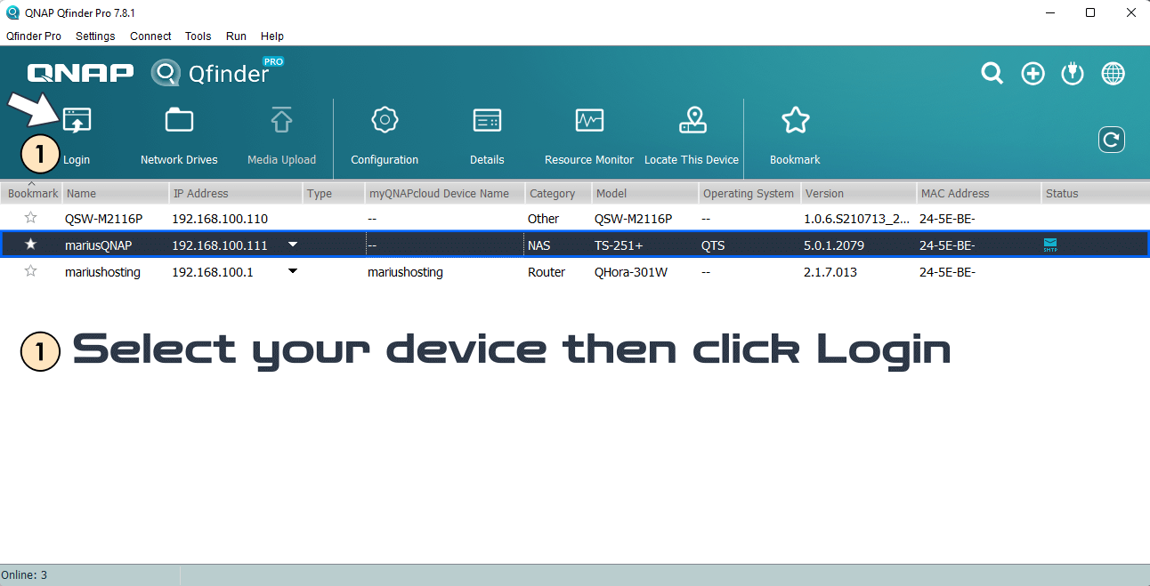 qnap qfinder cannot find nas