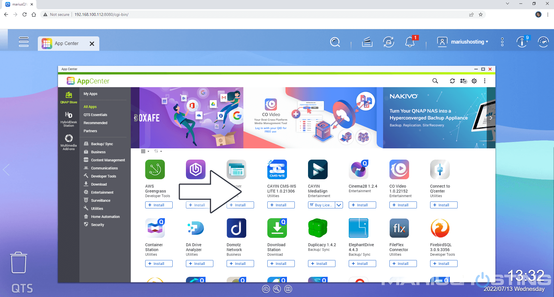 QNAP QTS Operating System First Time Installation 12