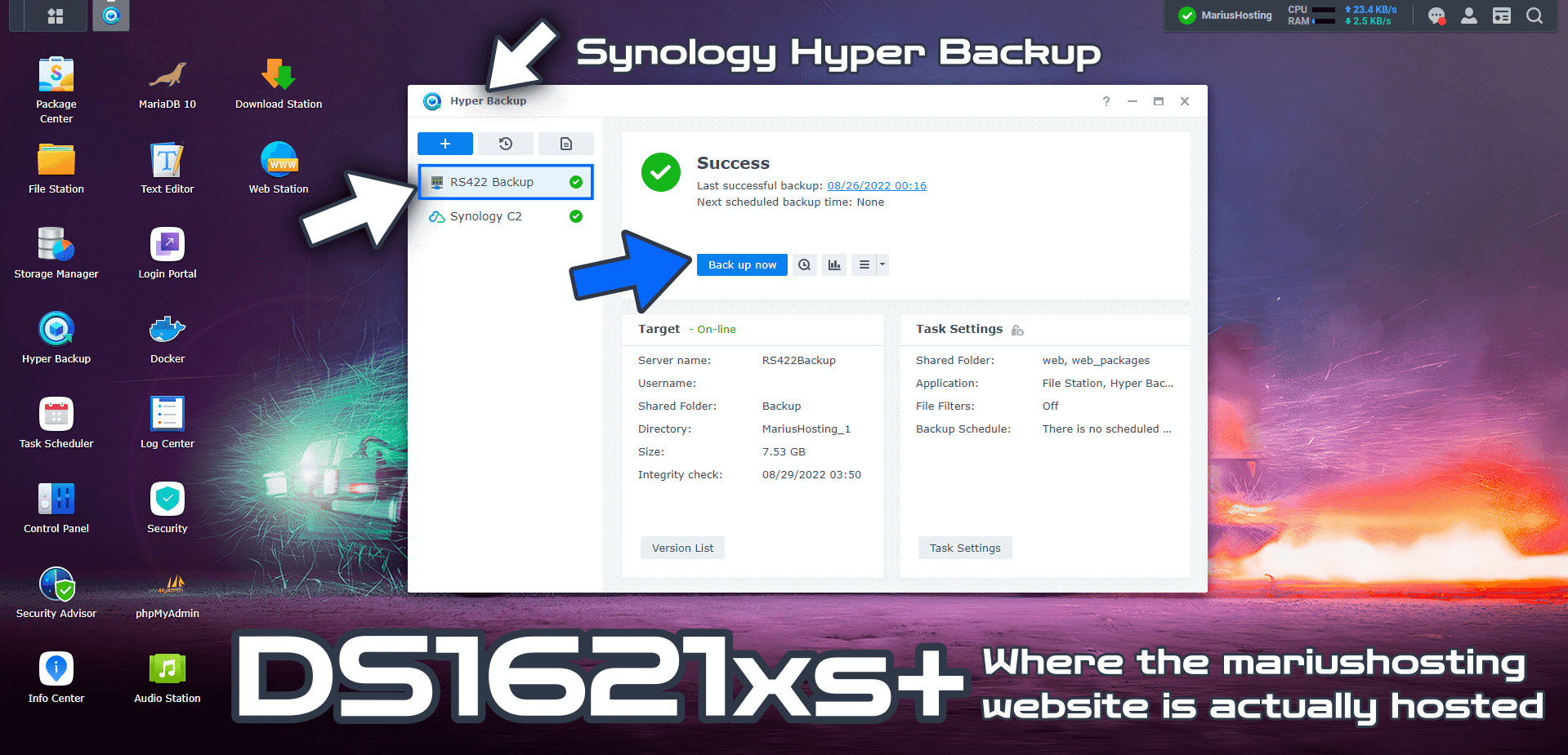 Synology NAS Backup Website 3