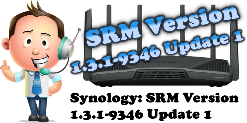Synology SRM Version 1.3.1-9346 Update 1
