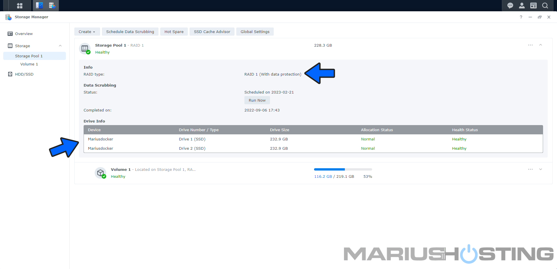 6 Synology Different Brand SSDs For RAID1