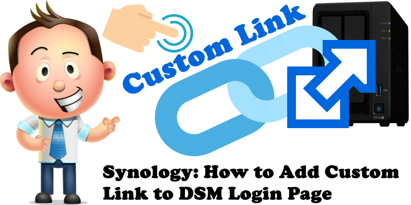 Synology How to Add Custom Link to DSM Login Page
