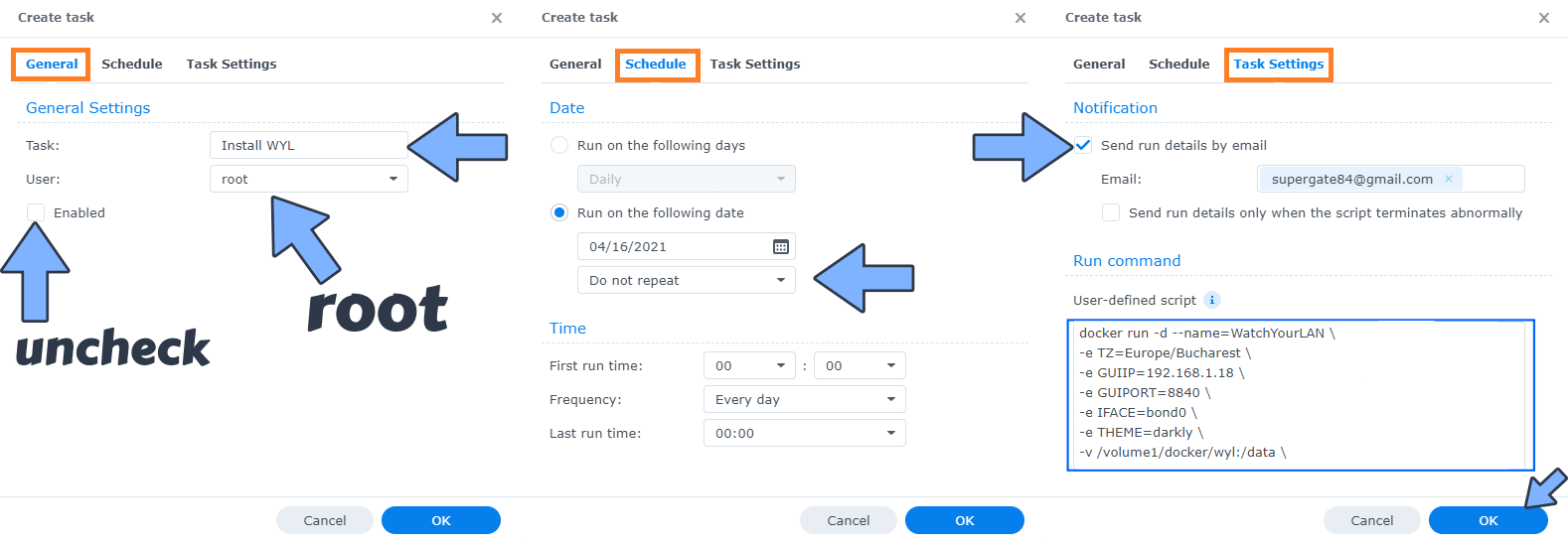 WatchYourLAN Synology NAS Set up 8 new 2023