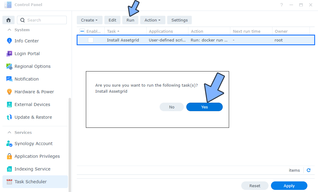 Assetgrid Synology NAS Set up 5