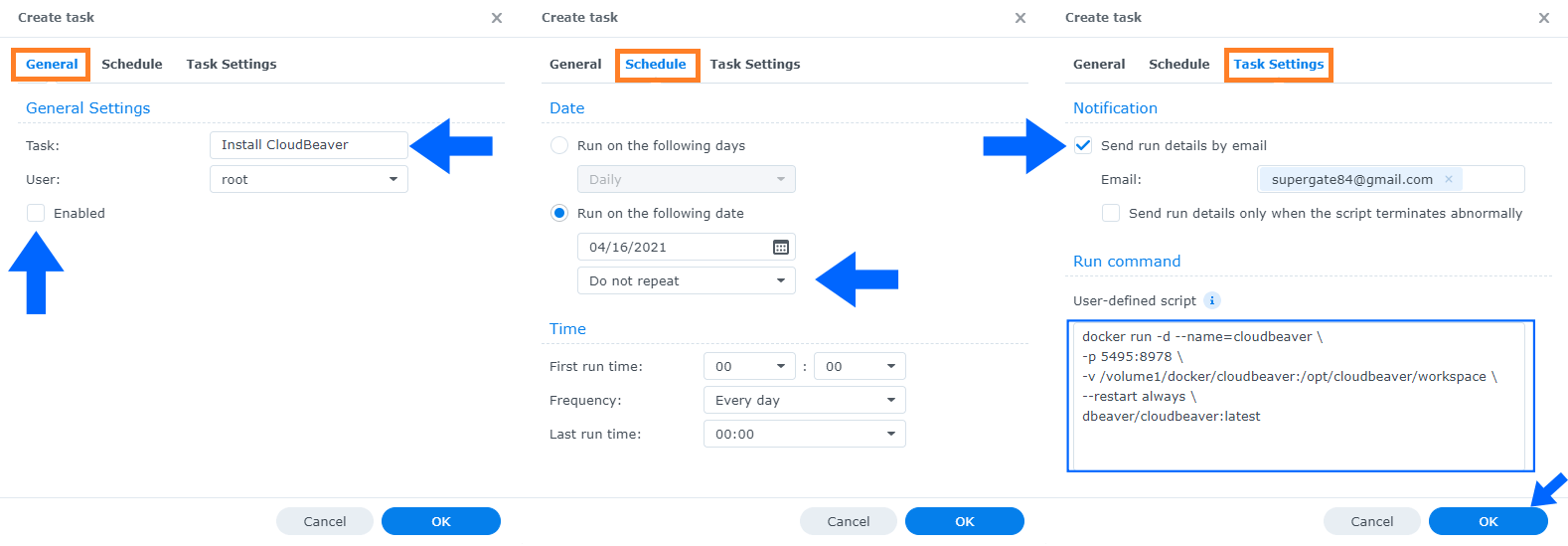 CloudBeaver Synology NAS Set up 3