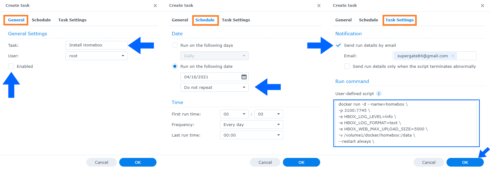 Homebox Synology NAS Set up 3