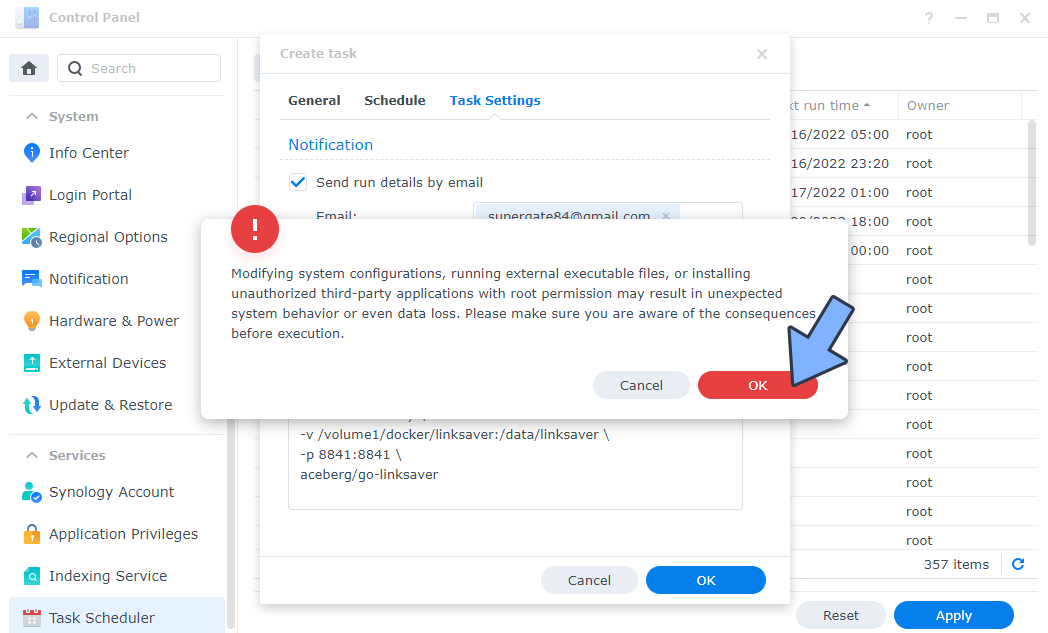 Link Saver Synology NAS Set up 4