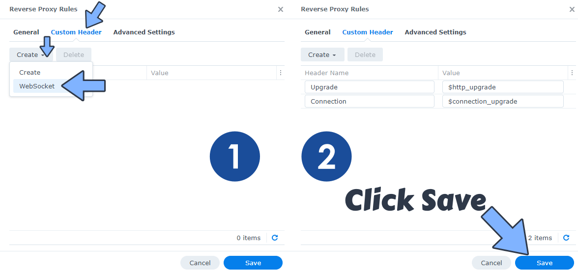 Synology Proxy WebSocket